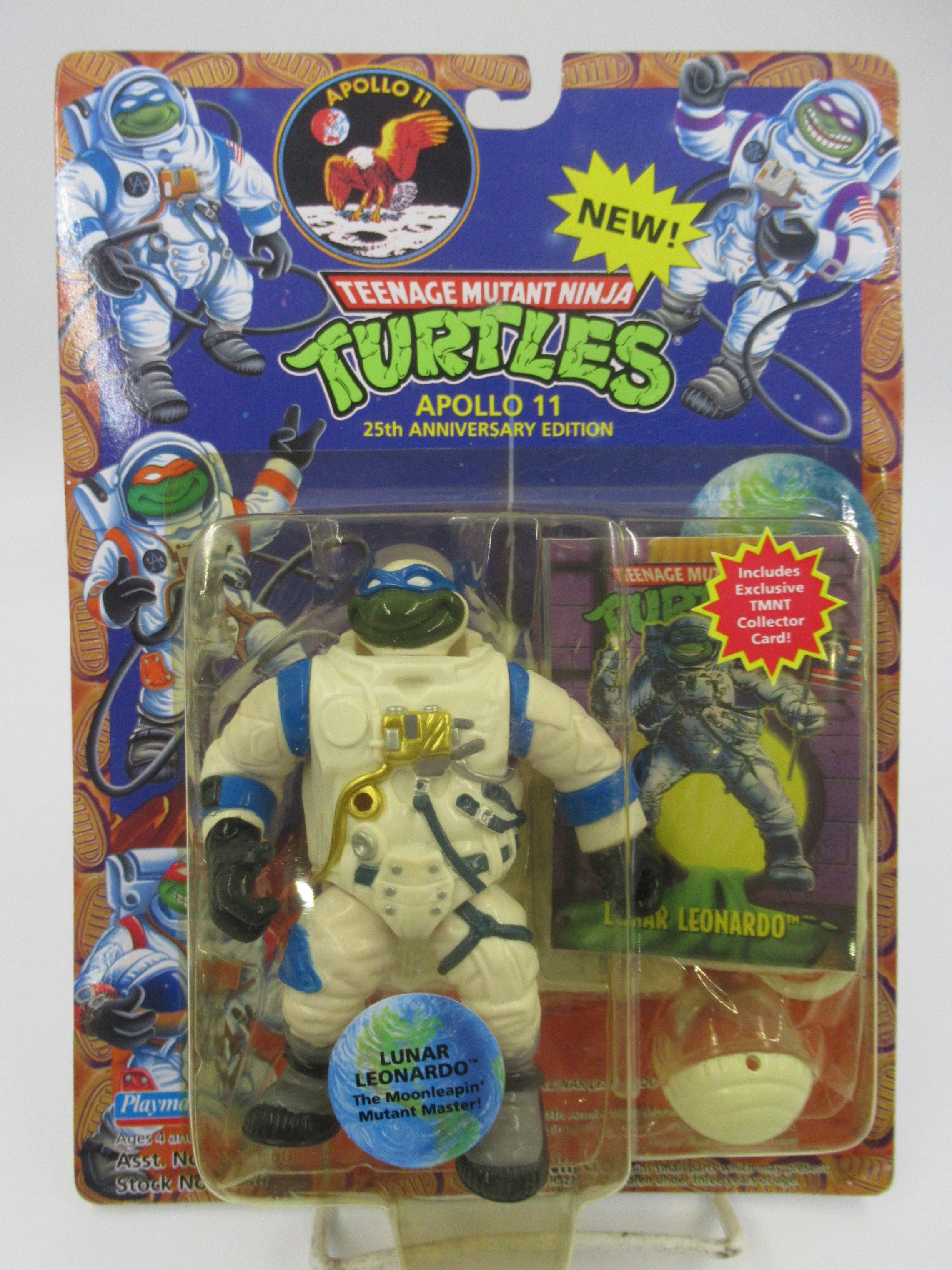 Teenage Mutant Ninja Turtles Apollo 11 Lunar Leonardo 4.5" Figure TMNTs - Playmates (1994)